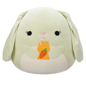 Squishmallows 16” Hara the Green Bunny with Carrot Juice - Ultra Soft Easter NEW